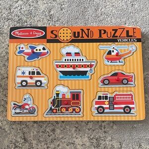 Melissa & Doug Sound Puzzle Vehicles